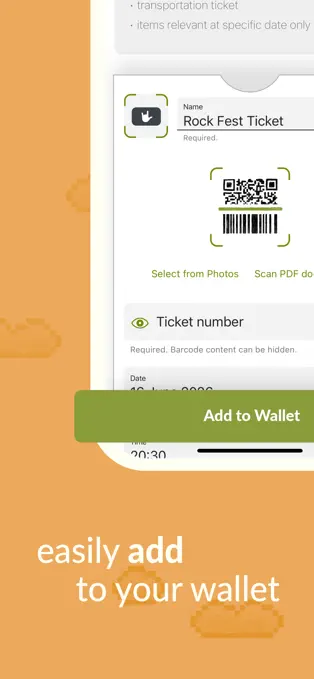 Official Pass4Wallet App Store screenshot showing pass details and Add to Wallet