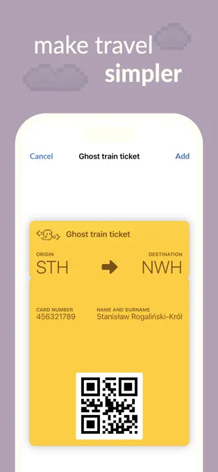 Official Pass4Wallet App Store screenshot showing a travel pass